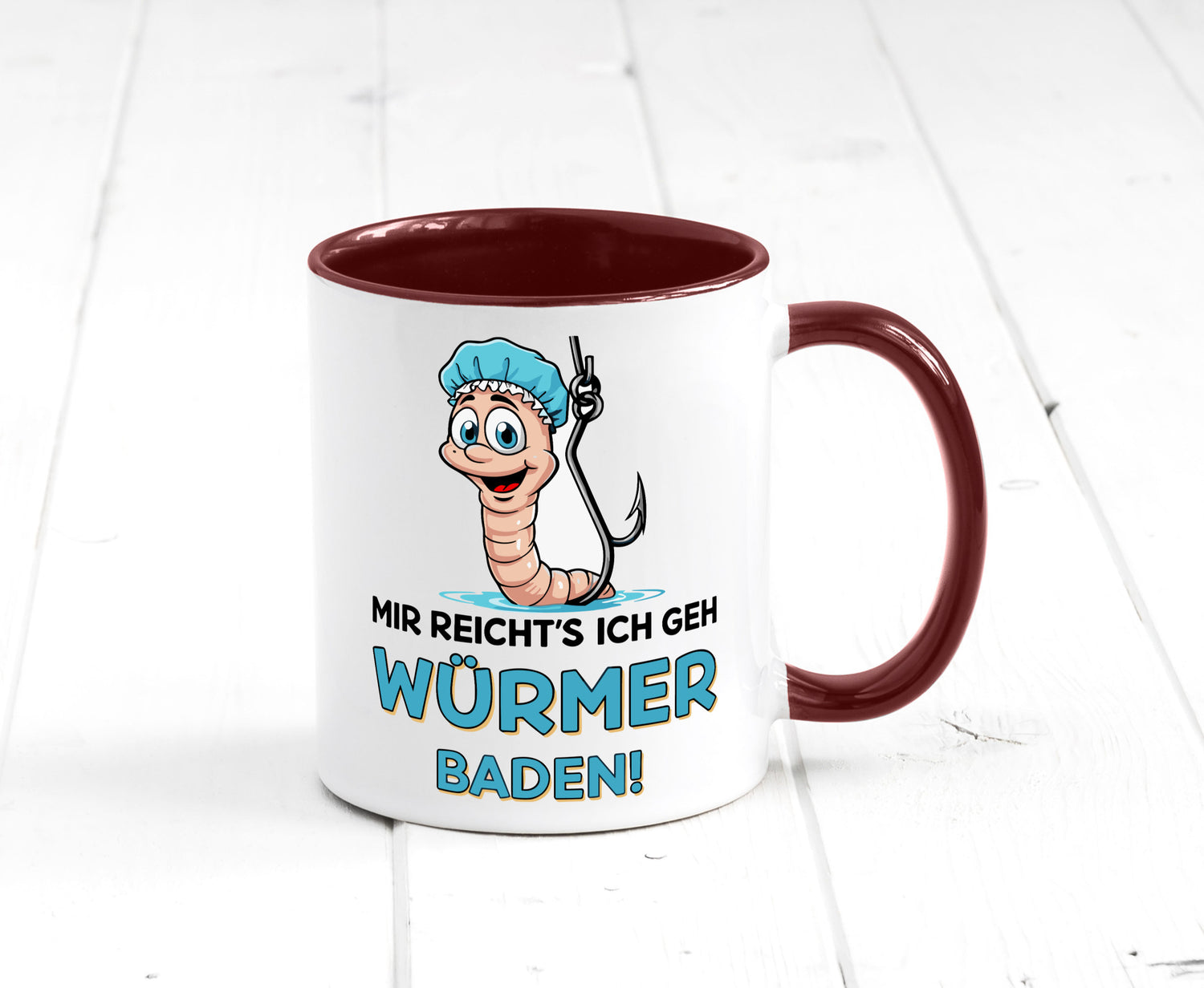Mir reichts ich geh Würmer Baden | Angler Angeln Geschenk Humor Geschenkidee