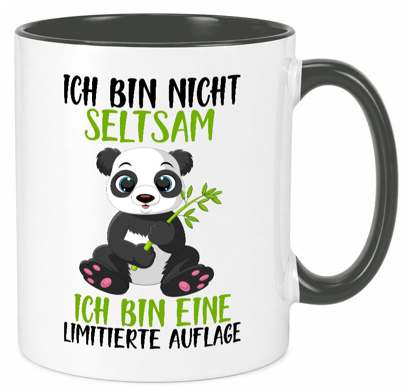 Ich bin nicht seltsam | süßer Pandabär lustiger Spruch Humor Geschenkidee Tasse