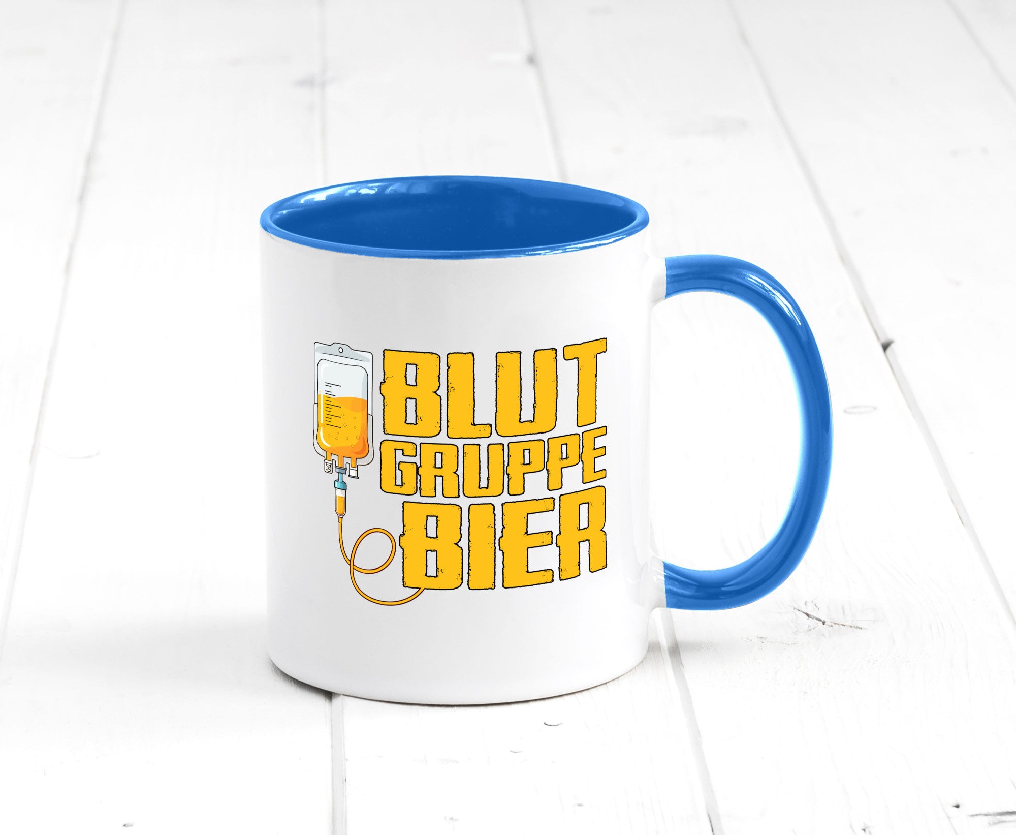 Blutgruppe Bier | Saufen Trinken Biertrinker Humor Geschenkidee Tasse