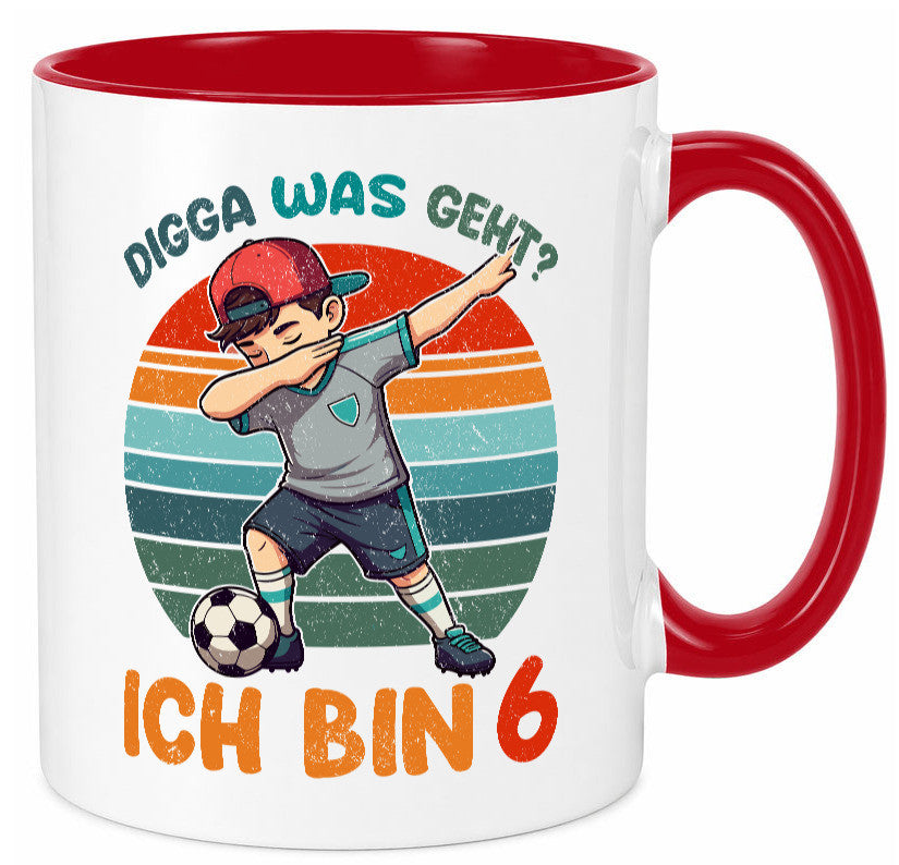6. Geburtstag | 6 Jahre digga ich bin Dabbing lustig Geschenkidee Geschenk Tasse