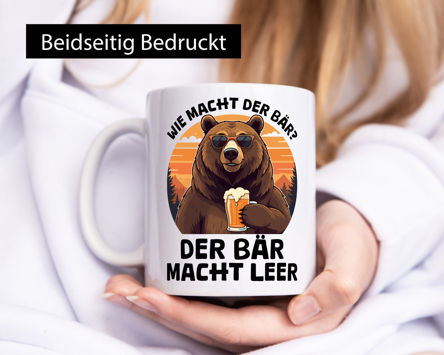 Saufbär | wie macht der bär leer Bierliebhaber lustiger Spruch Geschenk Humor