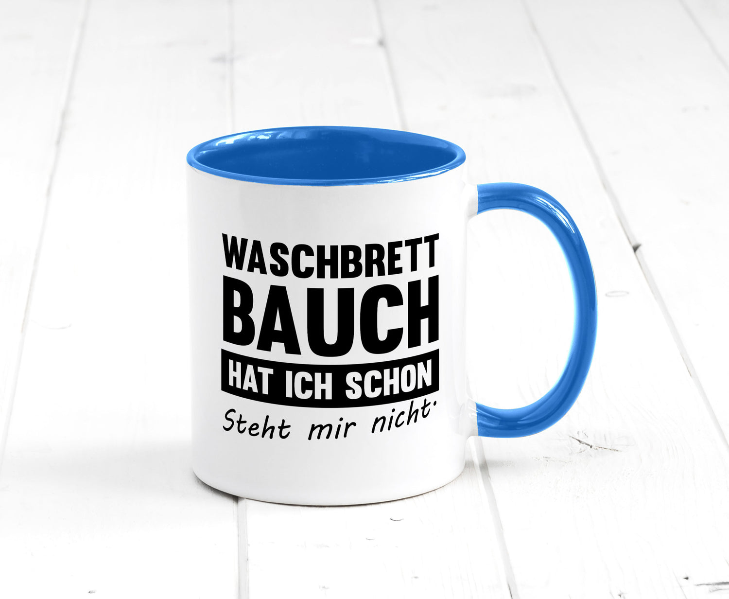 Waschbrettbauch steht mir nicht | Sixpack Gym lustiger Spruch Geschenk Humor