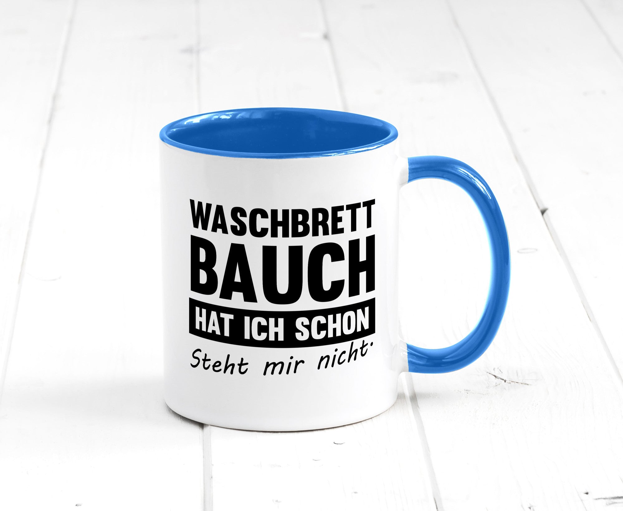 Waschbrettbauch steht mir nicht | Sixpack Gym lustiger Spruch Geschenk Humor