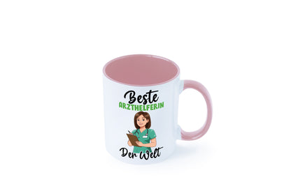 Beste Arzthelferin | Fachangestellte Medizin v2 Geschenkidee Humor Tasse