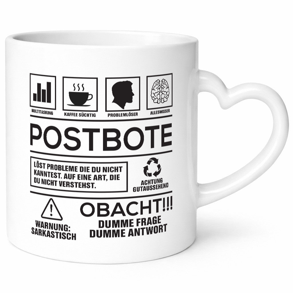 Achtung Probleme Postbote | Beruf Post Briefträger lustiger Spruch Geschenk