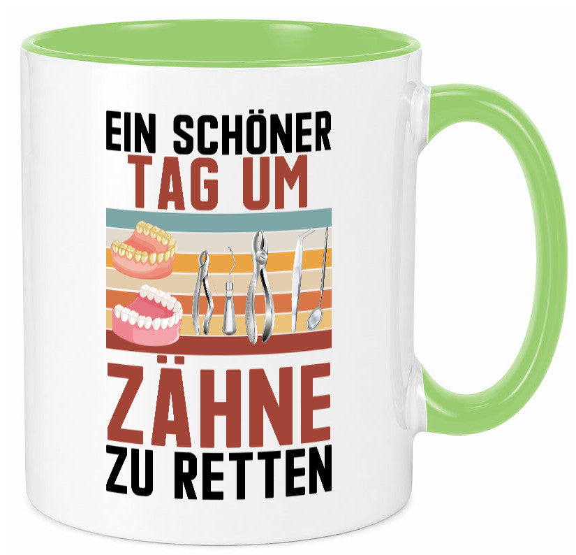 Ein schöner Tag um zähne zu retten | Zahnarzt Geschenk Humor Geschenkidee