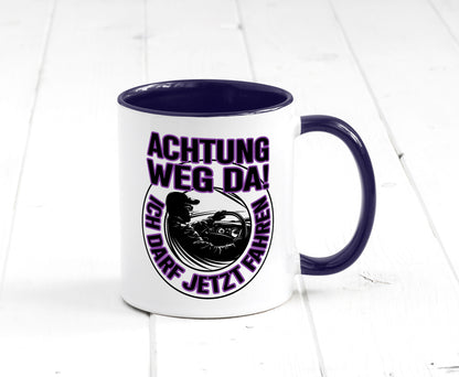 Achtung weg da ich darf jetzt Fahren | Führerschein lustig Humor Geschenkidee