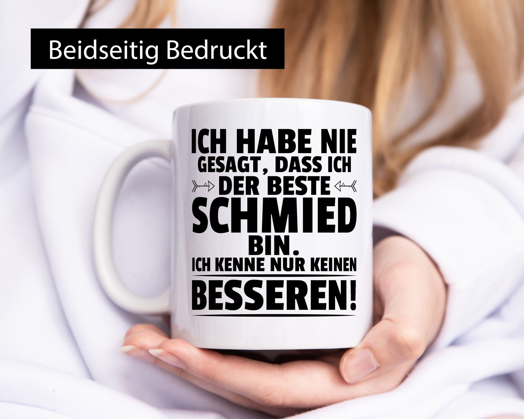 Der Beste Schmied | schmieden lustig Humor Geschenkidee Geschenk Tasse