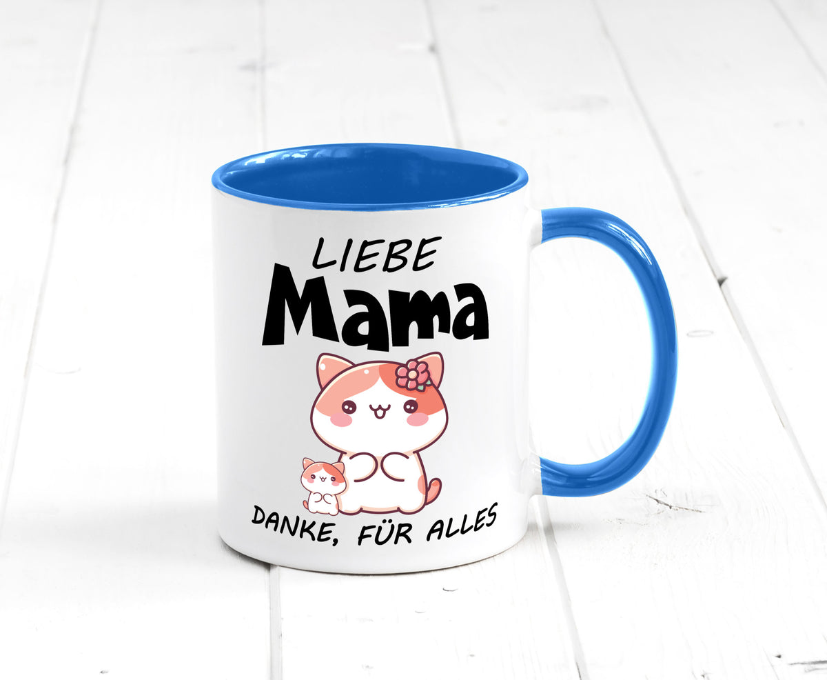 Liebe Mama Danke, für alles | Muttertag Beste Geschenk Familie Geschenkidee Tasse