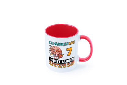 7 Dienstjahre | Arbeit Kompetent lustig Kollegen Büro Geschenk Tasse