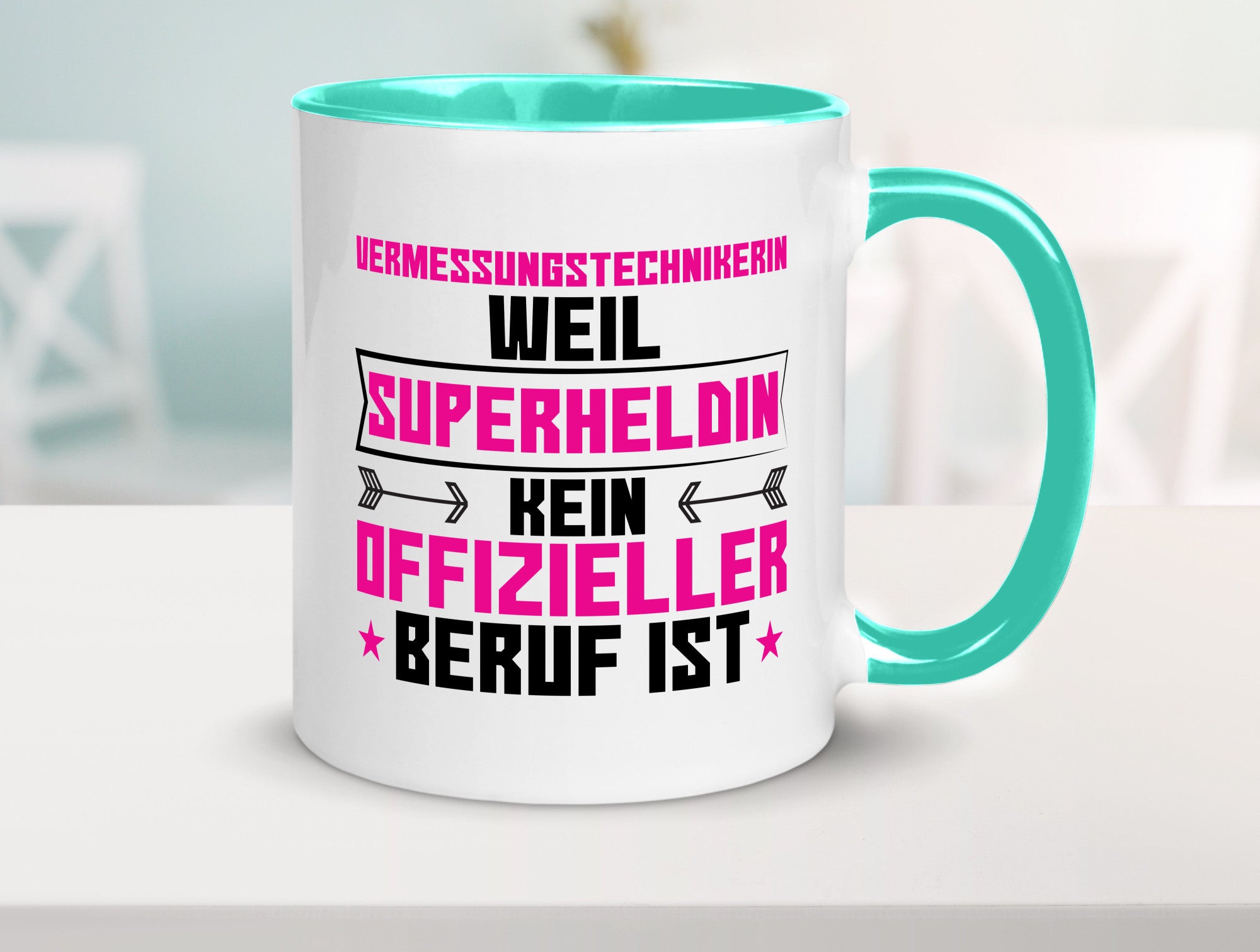 Superheldin Vermessungstechnikerin | Techniker Humor Geschenkidee Tasse