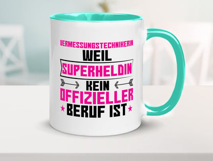 Superheldin Vermessungstechnikerin | Techniker Humor Geschenkidee Tasse