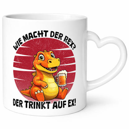 Wie macht der Rex trinkt auf ex | Bier T-Rex v2 lustiger Spruch Geschenk Humor