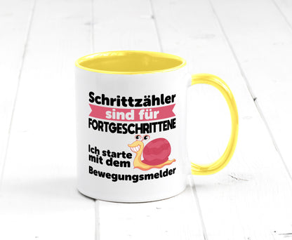 Schrittzähler Fortgeschrittene, Bewegungsmelder | Schnecke Geschenk Humor