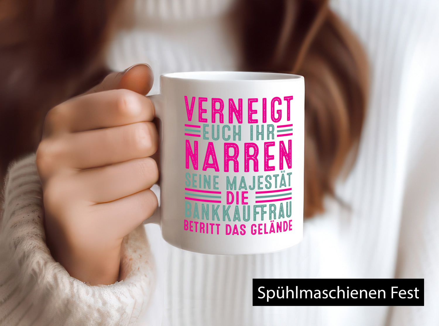 Verneigt euch: Bankkauffrau | Kauffrau Bank Kaufleute v2 lustig Humor