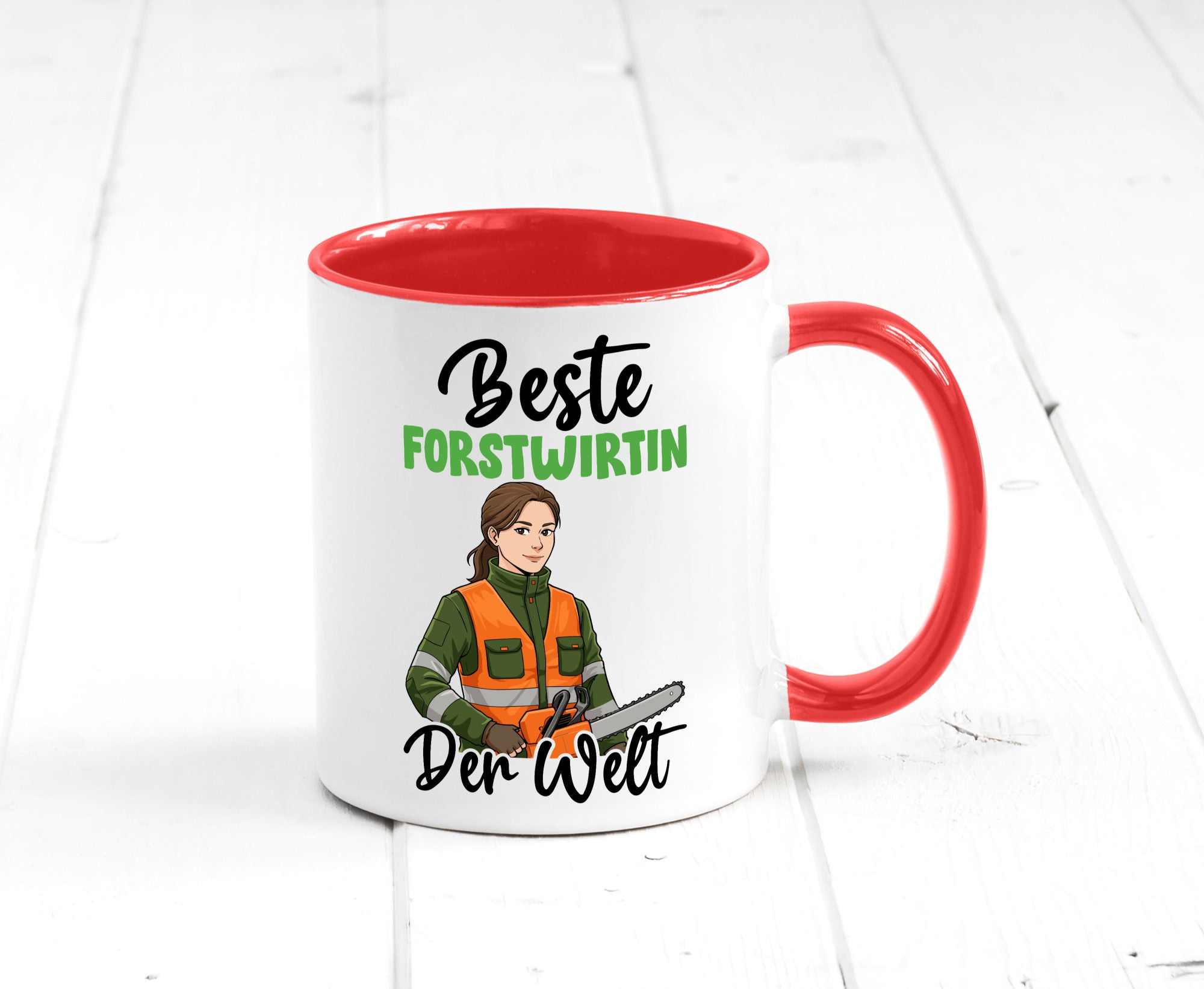 Beste Forstwirtin | Forst Wirtin v2 lustig Humor Geschenkidee Geschenk Tasse