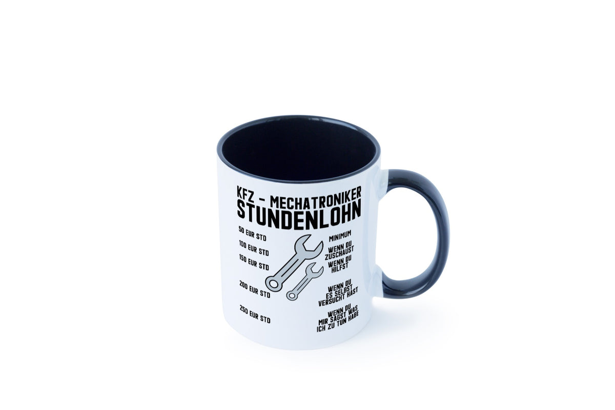 KFZ Mechatroniker | Stundenlohn Automechaniker Spruch Humor Geschenkidee Tasse