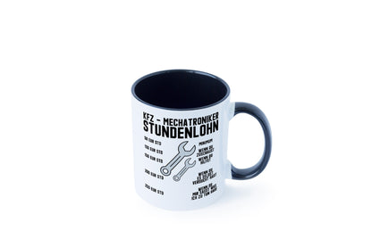 KFZ Mechatroniker | Stundenlohn Automechaniker Spruch Humor Geschenkidee Tasse