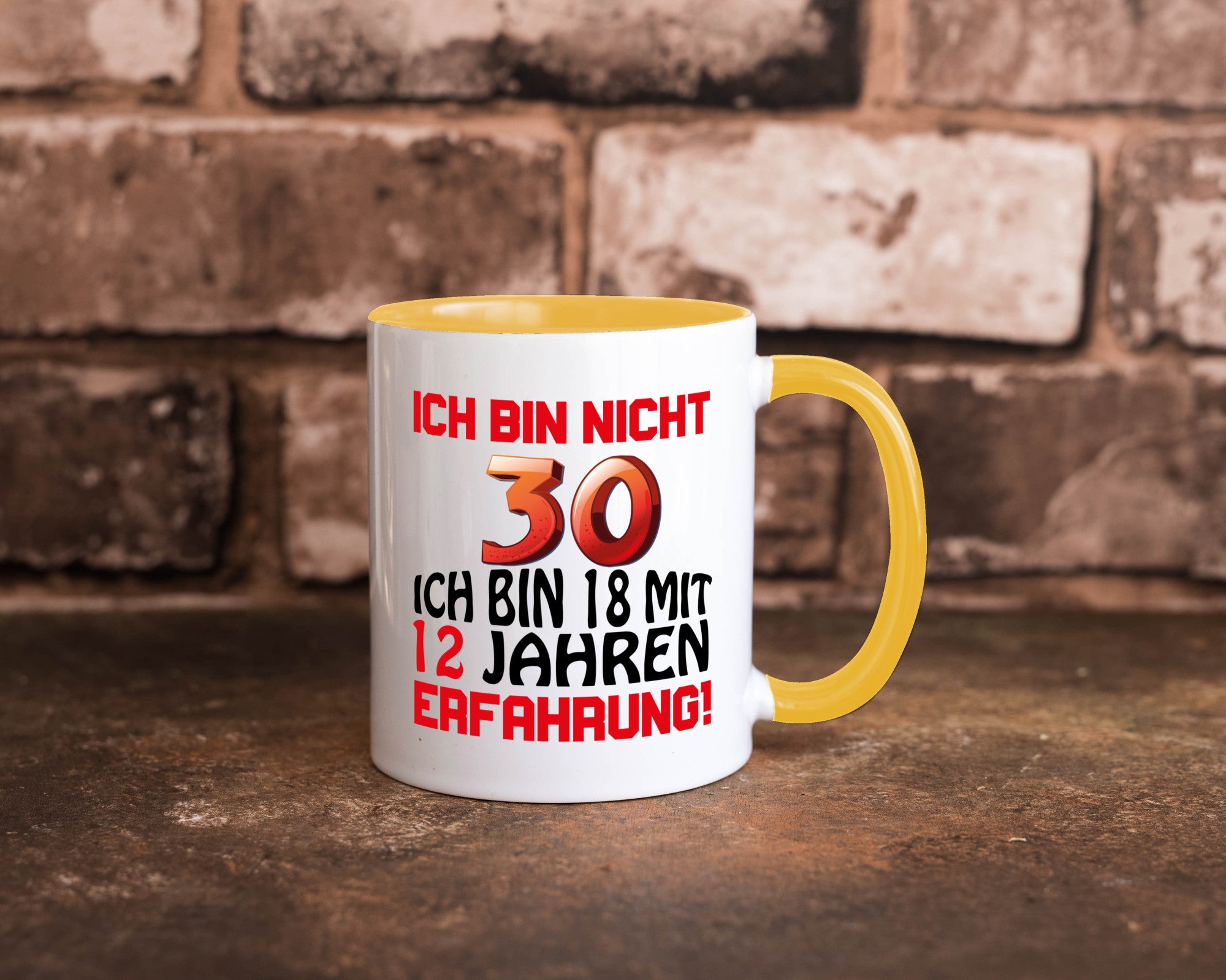 Ich bin nicht 30. lustiger Spruch Geschenk Humor Geschenkidee Tasse