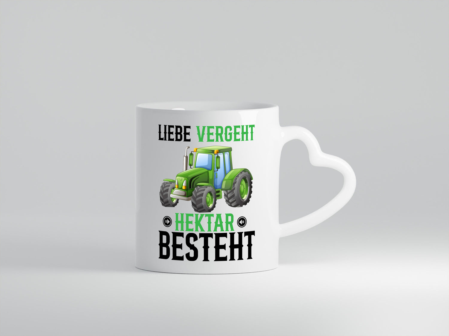 Liebe vergeht Hektar besteht | Traktor Bauer landwirt Humor Geschenkidee Tasse