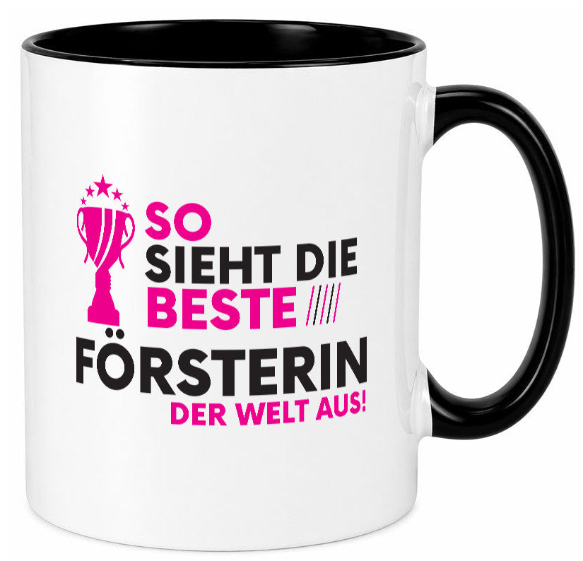 Die Weltbeste Försterin | Forst Arbeit Humor Kollegen Büro Geschenkidee Tasse