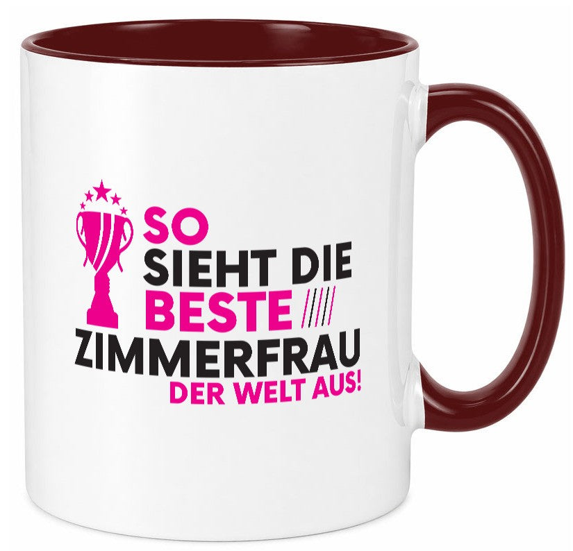 Die Weltbeste Zimmerfrau| Holzbau | Handwerkerin lustig Humor Geschenkidee Tasse