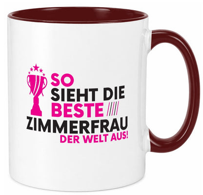 Die Weltbeste Zimmerfrau| Holzbau | Handwerkerin lustig Humor Geschenkidee Tasse