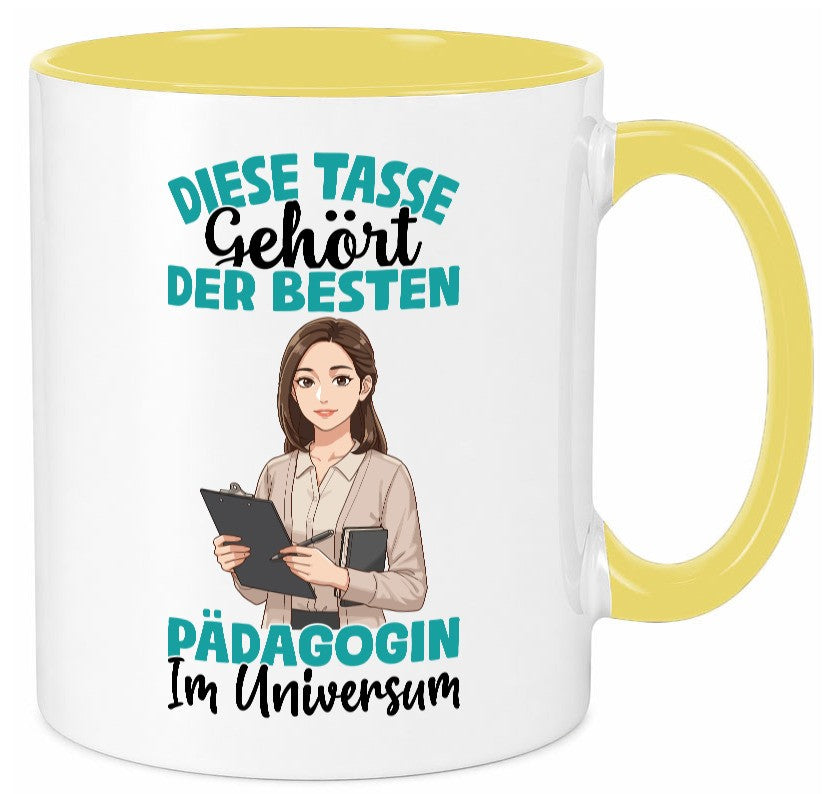 Im Universum: Pädagogin | Pädagogik lustig Humor Geschenkidee Geschenk Tasse