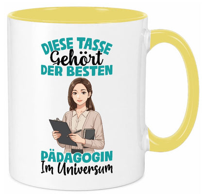 Im Universum: Pädagogin | Pädagogik lustig Humor Geschenkidee Geschenk Tasse