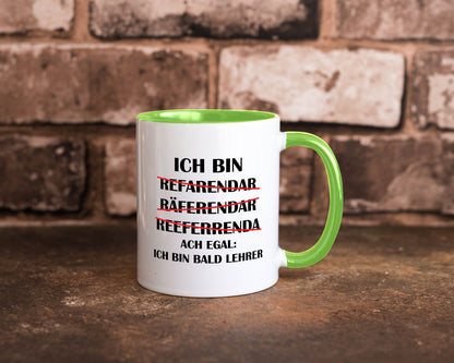 Ich bin bald Lehrer | Rechtschreibfehler lustig Humor Geschenkidee Geschenk
