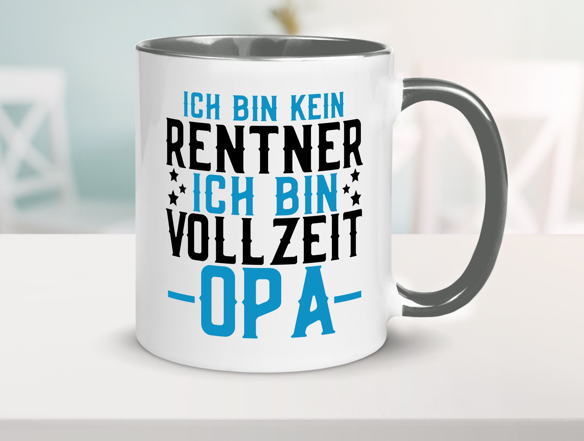 Rentner | Vollzeit Opa Pension Ruhestand Großvater lustiger Spruch Geschenk