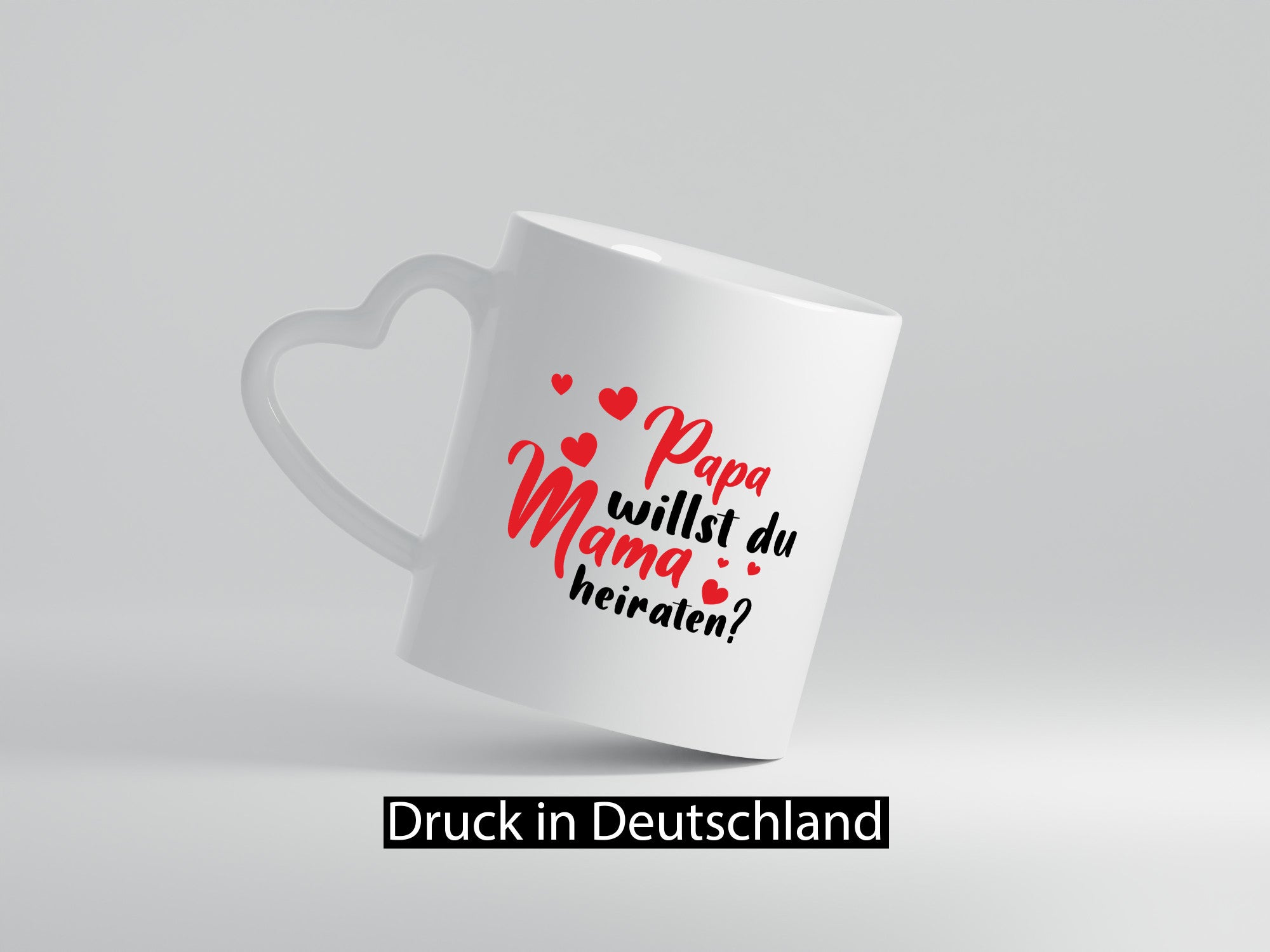 Papa, Mama, heiraten | Herzen Geschenk Familie Geschenkidee lustiger Spruch