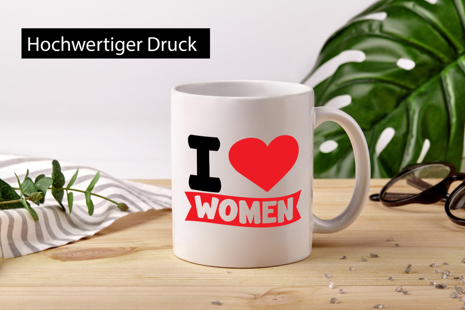 I love woman | Frauen Ich liebe v2 lustig Familie Geschenkidee Geschenk Tasse