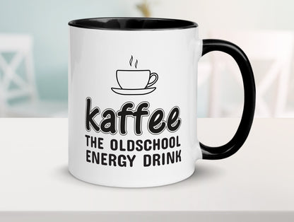 Oldschool Kaffee | Kaffeetrinker Tasse Statement lustiger Spruch Geschenk Humor