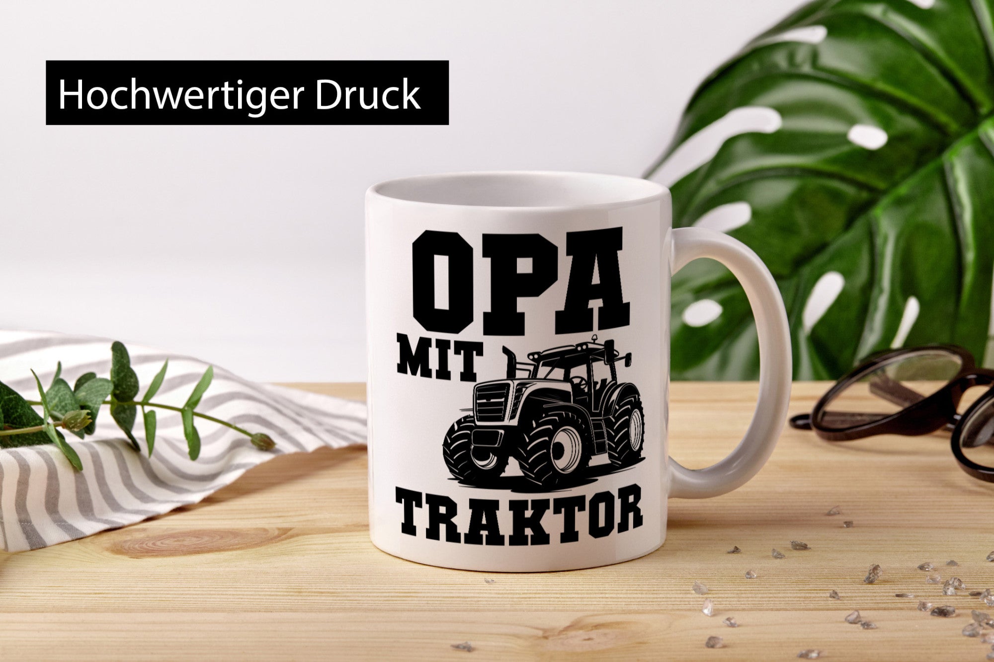 Opa mit Traktor | Geschenkidee Familie Humor Tasse