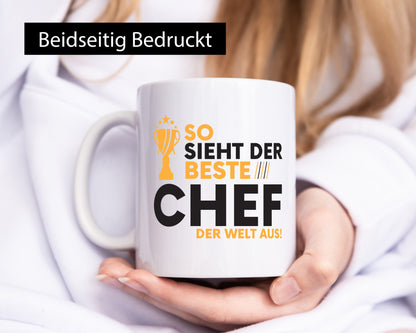 Der Weltbeste Chef | Führungskraft Vorgesetzter lustig Arbeit Kollegen Büro
