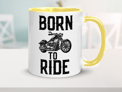 Born to ride | Biker Tasse Motorradfahrer Motorrad lustiger Spruch Geschenk