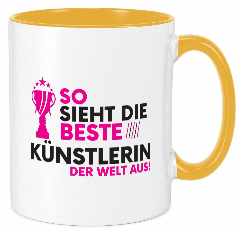 Die Weltbeste Künstlerin | lustig Kunst Humor Geschenkidee Geschenk Tasse