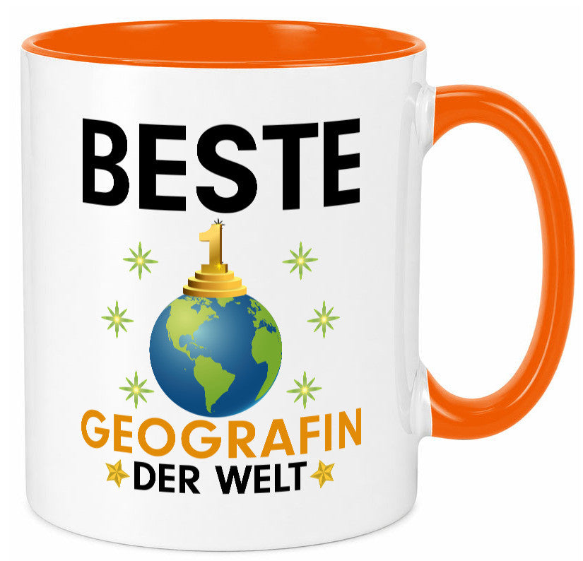 Welt Beste Geografin | Geografie lustiger Spruch Geschenk Humor Geschenkidee