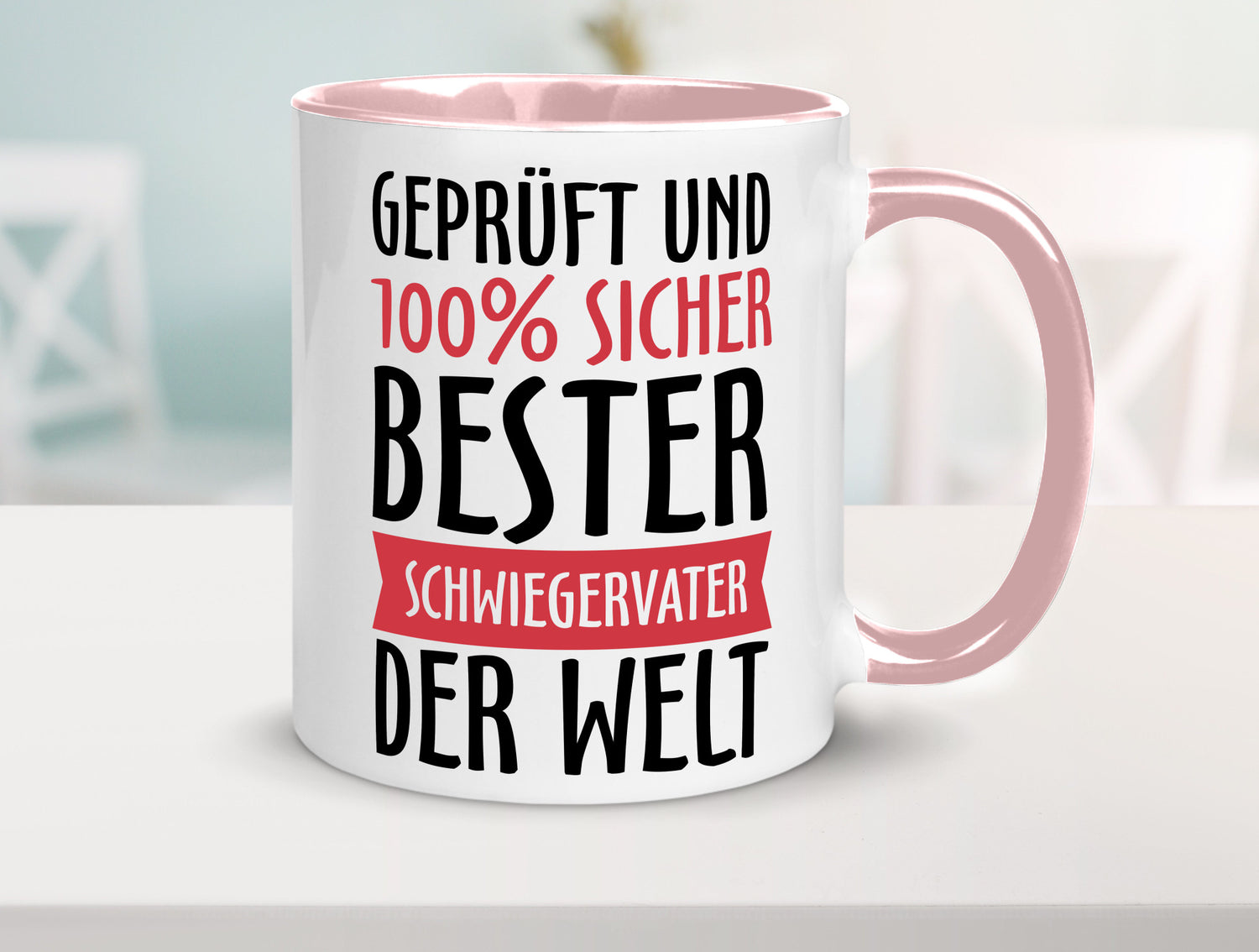 Bester Schwiegervater Geschenk Familie Geschenkidee lustiger Spruch Tasse