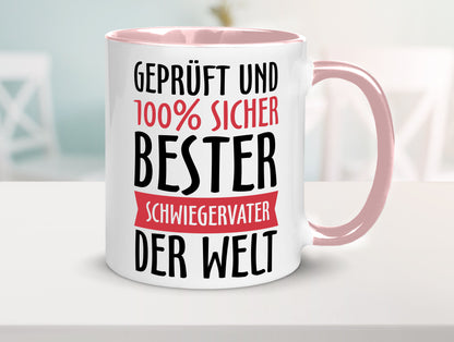 Bester Schwiegervater Geschenk Familie Geschenkidee lustiger Spruch Tasse
