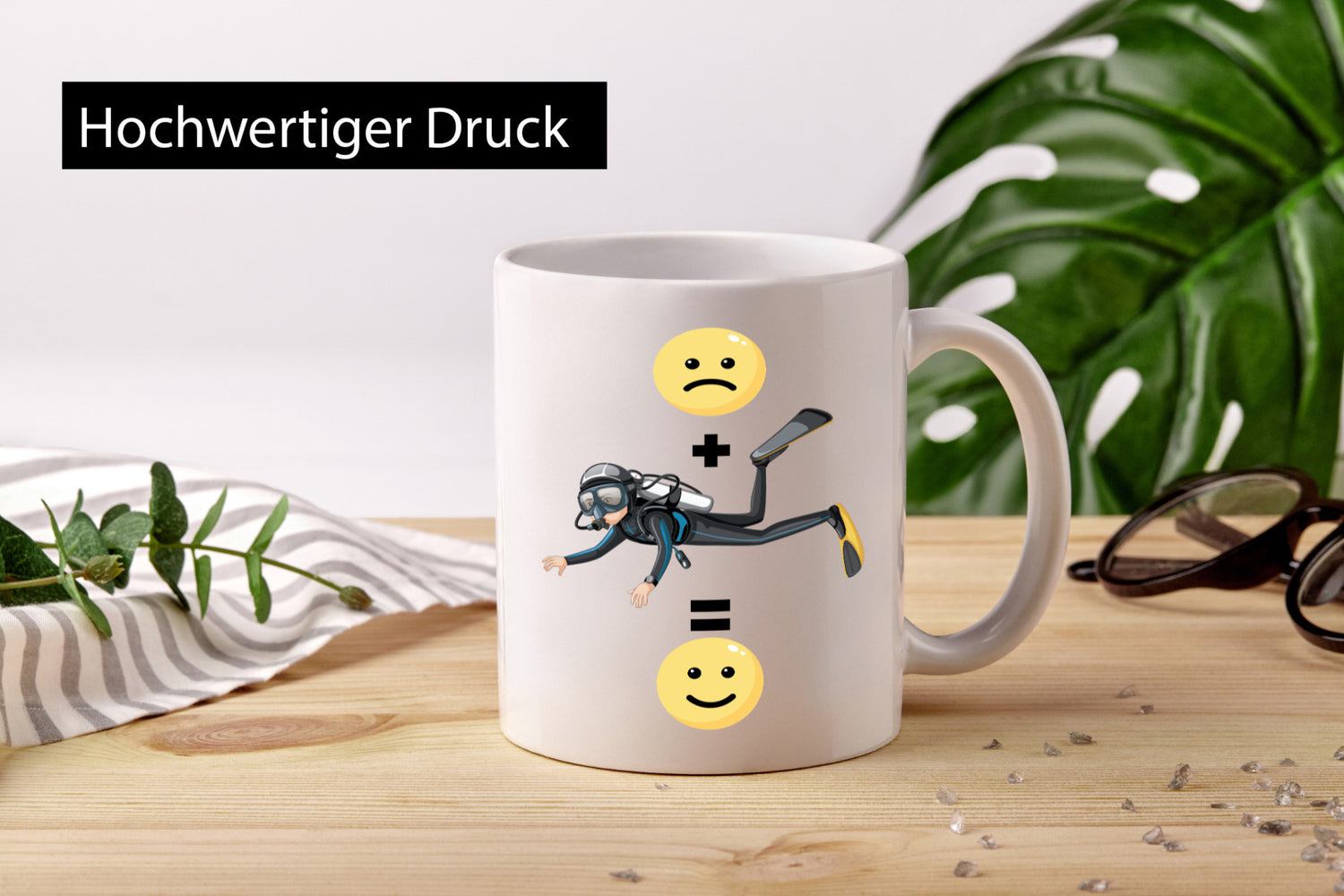 Taucher | Trauriger Tauchen ist mein Hobby Geschenkidee Humor Tasse