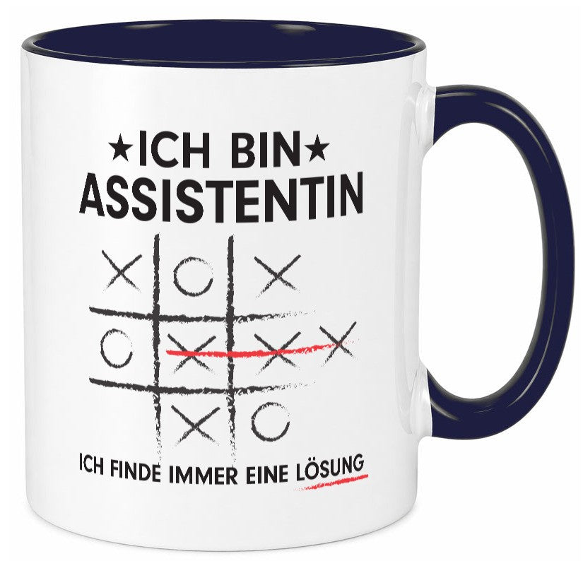 Lösung finden: Assistentin | Assistenz Hilfskraft v2 Geschenk Humor Tasse