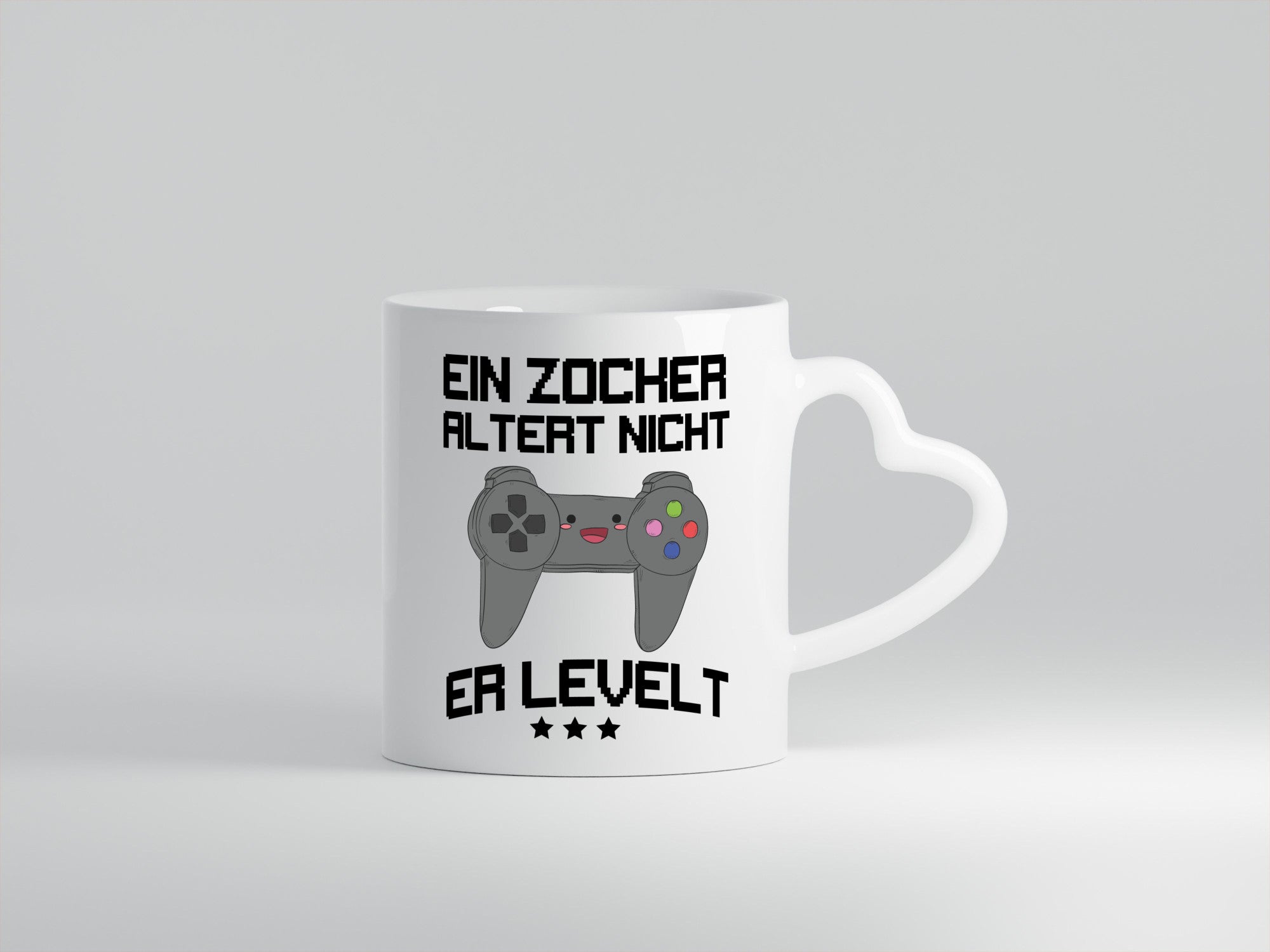 Ein Zocker altert nicht, er levelt Humor Geschenkidee Tasse