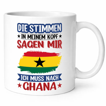 Ghana | Urlaub Stimmen in meinem Kopf Traumland lustig Humor Geschenkidee