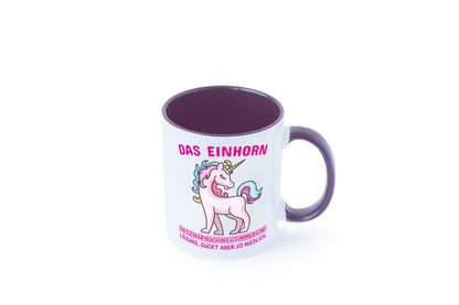 Niedliches Einhorn | lustige Tasse Frauen Mädchen lustiger Spruch Geschenk
