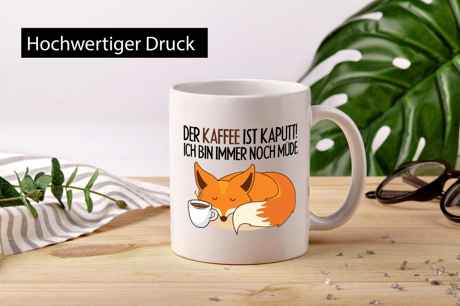 Der Kaffee ist kaputt Geschenk Humor Geschenkidee lustiger Spruch Tasse