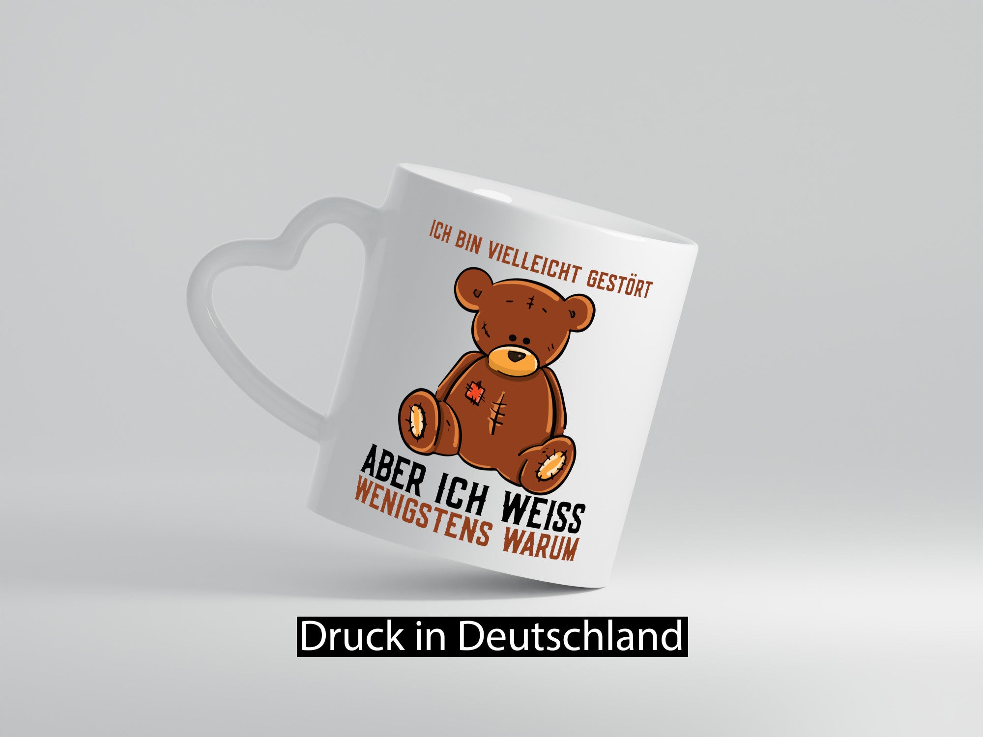Ich bin vielleicht gestört | Verrückt Bär Comic Humor lustiger Spruch Geschenk