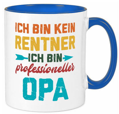 Ich bin Professioneller Opa | Rentner Großvater Geschenkidee Familie Humor Tasse