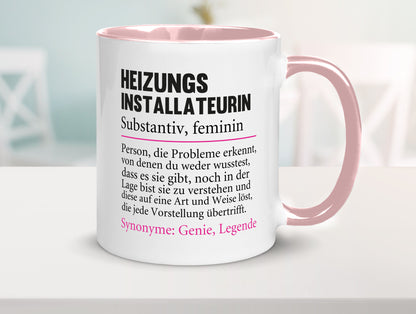 Heizungsinstallateurin | Beruf Spruch Heizung Geschenkidee Arbeit Kollegen Büro